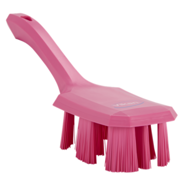 Washing-up brush with short handle and hard bristles 70 x 260 mm, type 4179